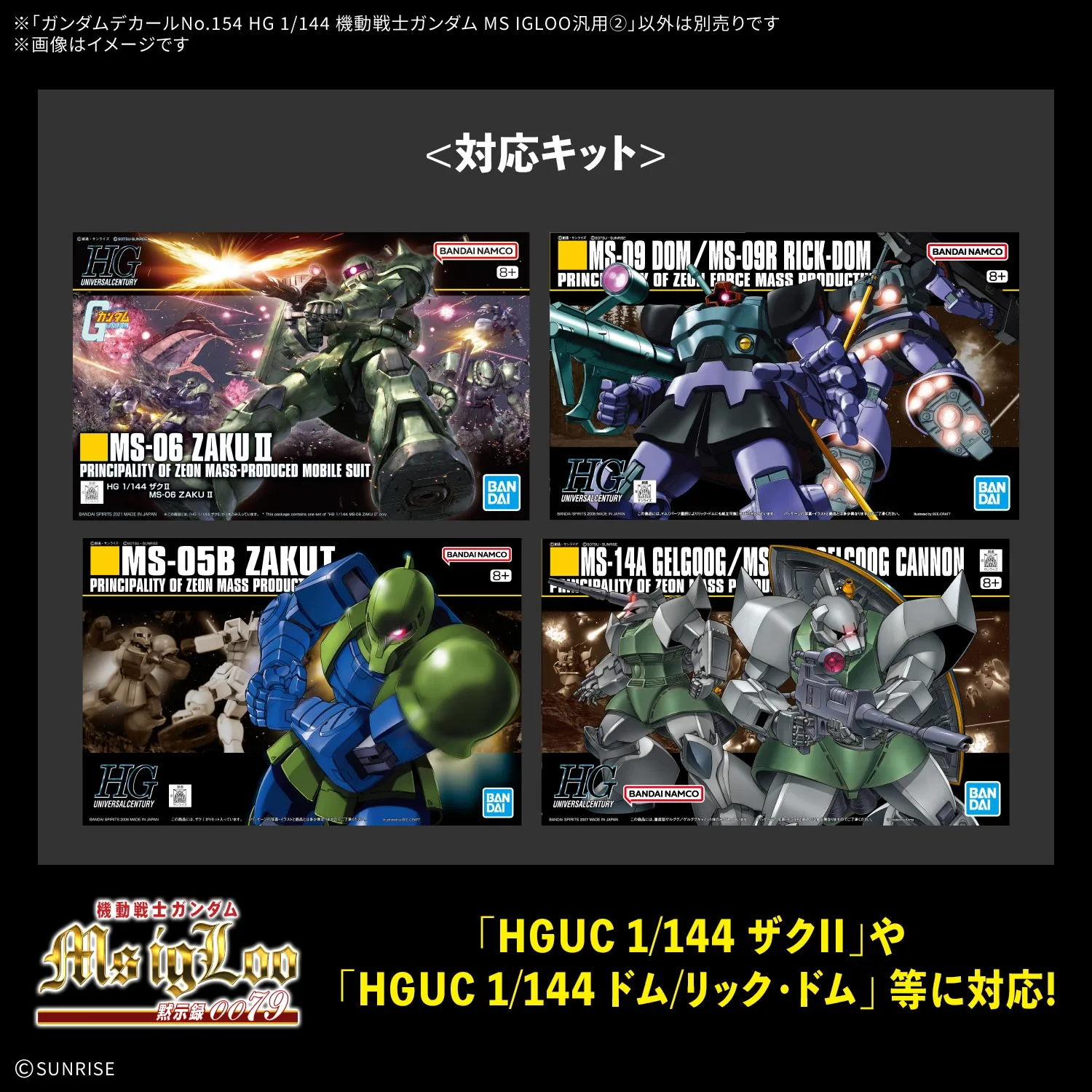 重現一年戰爭硬派軍武魂！萬代推出 HG 1/144《機動戰士鋼彈 MS IGLOO 汎用2》專用水貼 細節特寫