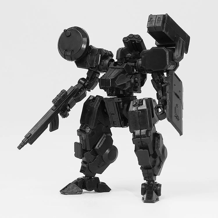 threezero《機甲戰線》1/100「副爪 匿蹤黑+武器組」組裝模型登場,6公分迷你機體藏16處可動! 細節特寫