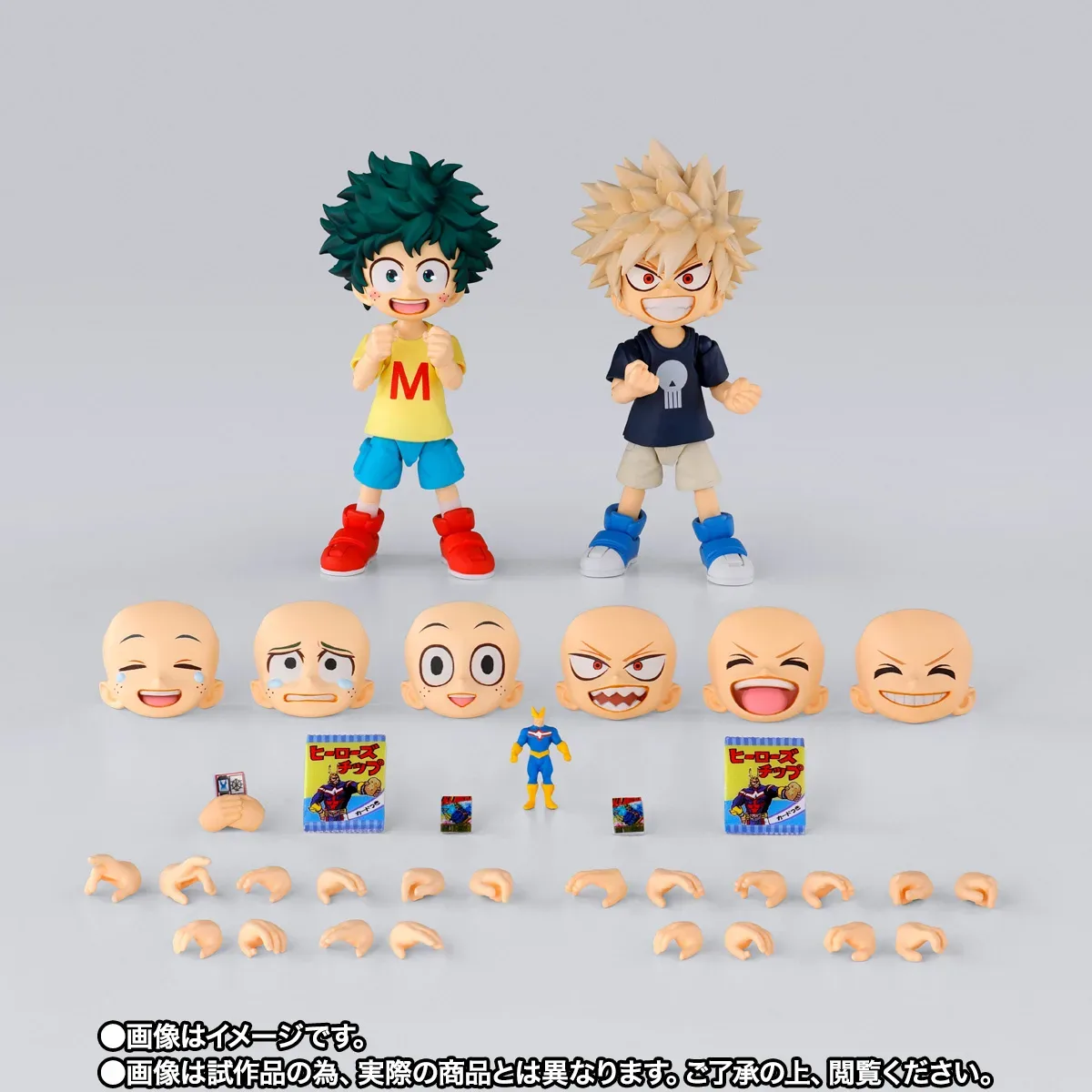童年羈絆重現！S.H.Figuarts《我的英雄學院》綠谷出久＆爆豪勝己幼少期雙人套組登場 細節特寫