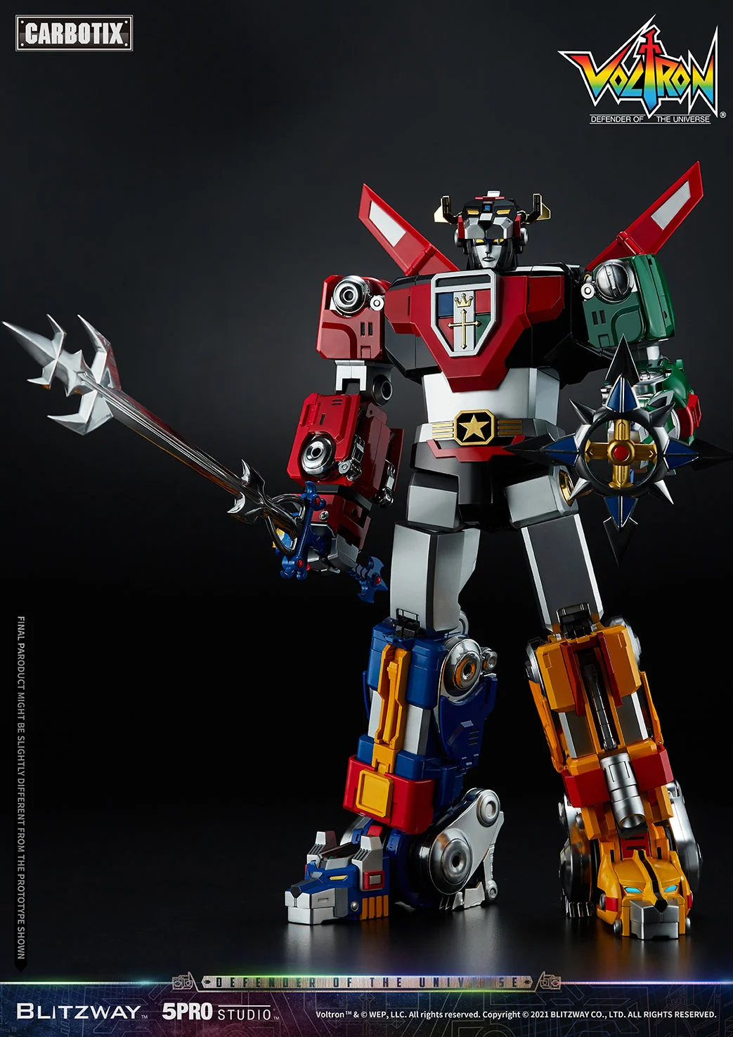 Blitzway CARBOTIX 百獸王 Voltron 五獅合體細節展示 (5)