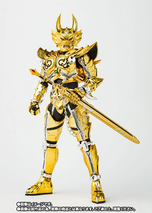 S.H.Figuarts(真骨彫製法)《牙狼 GARO》黃金騎士牙狼(冴島鋼牙)電鍍金色合金可動模型:旗艦工藝完全評測 細節特寫