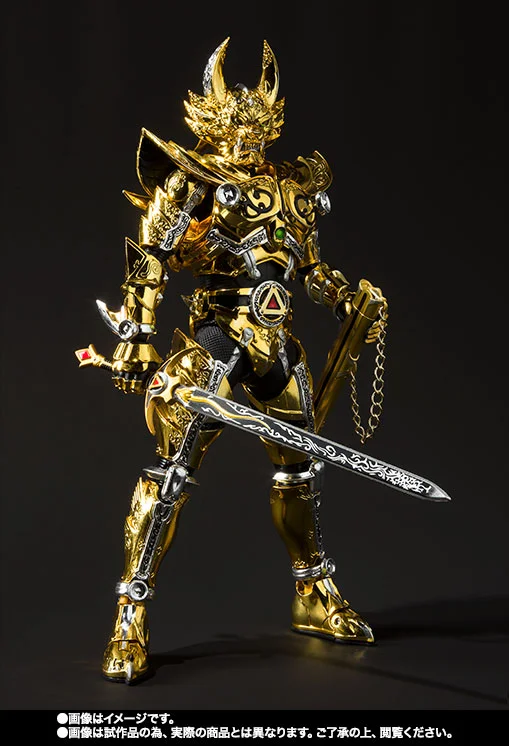 S.H.Figuarts(真骨彫製法)《牙狼 GARO》黃金騎士牙狼(冴島鋼牙)電鍍金色合金可動模型:旗艦工藝完全評測 細節特寫