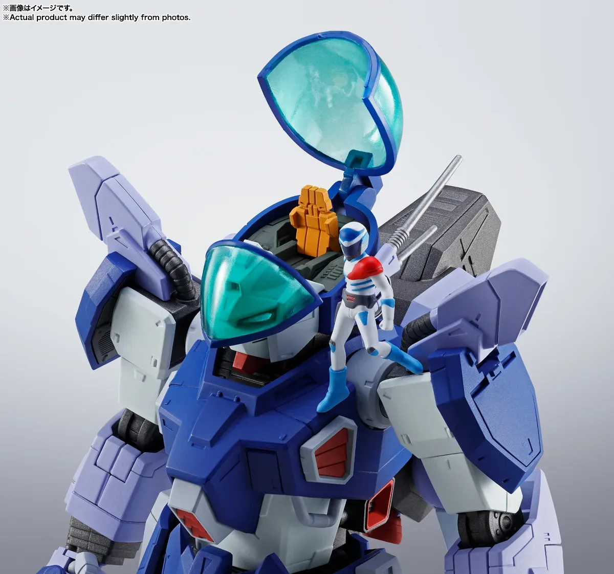 萬代 HI-METAL R《蒼藍流星 SPT雷茲納》雷茲納 確定 2026年10月17日發售，完全新規造型搭載頭部發光機構 細節特寫