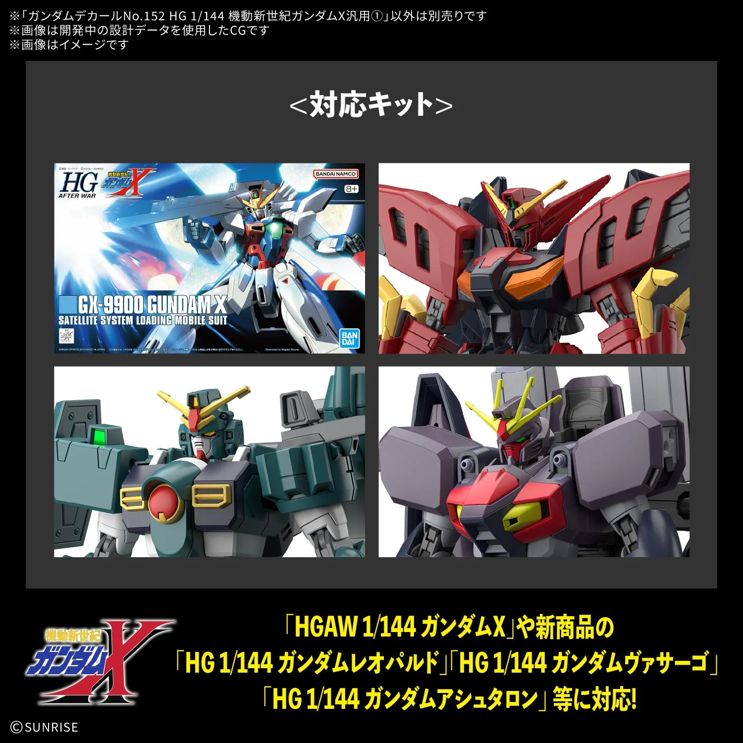 萬代推出「鋼彈水貼 No.152 HG 1/144 機動新世紀鋼彈X 汎用①」細節控必備!預計 2027 年 3 月發售 細節特寫