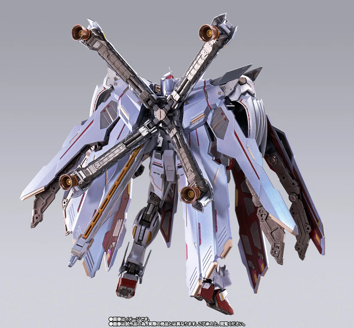 METAL BUILD 海盜鋼彈 X-0 全覆式披風 銀色幽靈重裝登場!極致合金工藝霸氣出擊 細節特寫
