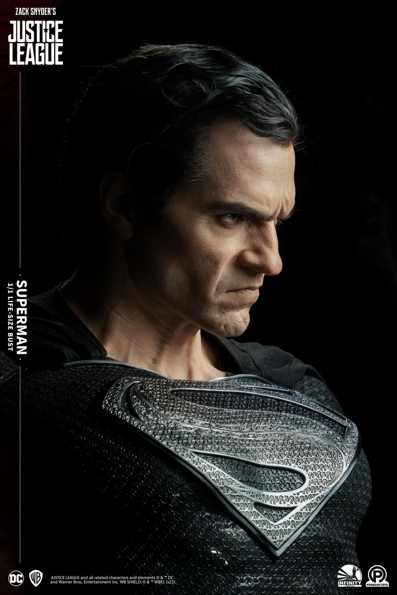 Queen Studios《DC 漫畫》超人（Superman）1/1 全身矽膠植髮典藏半身胸像 細節展示 (5)