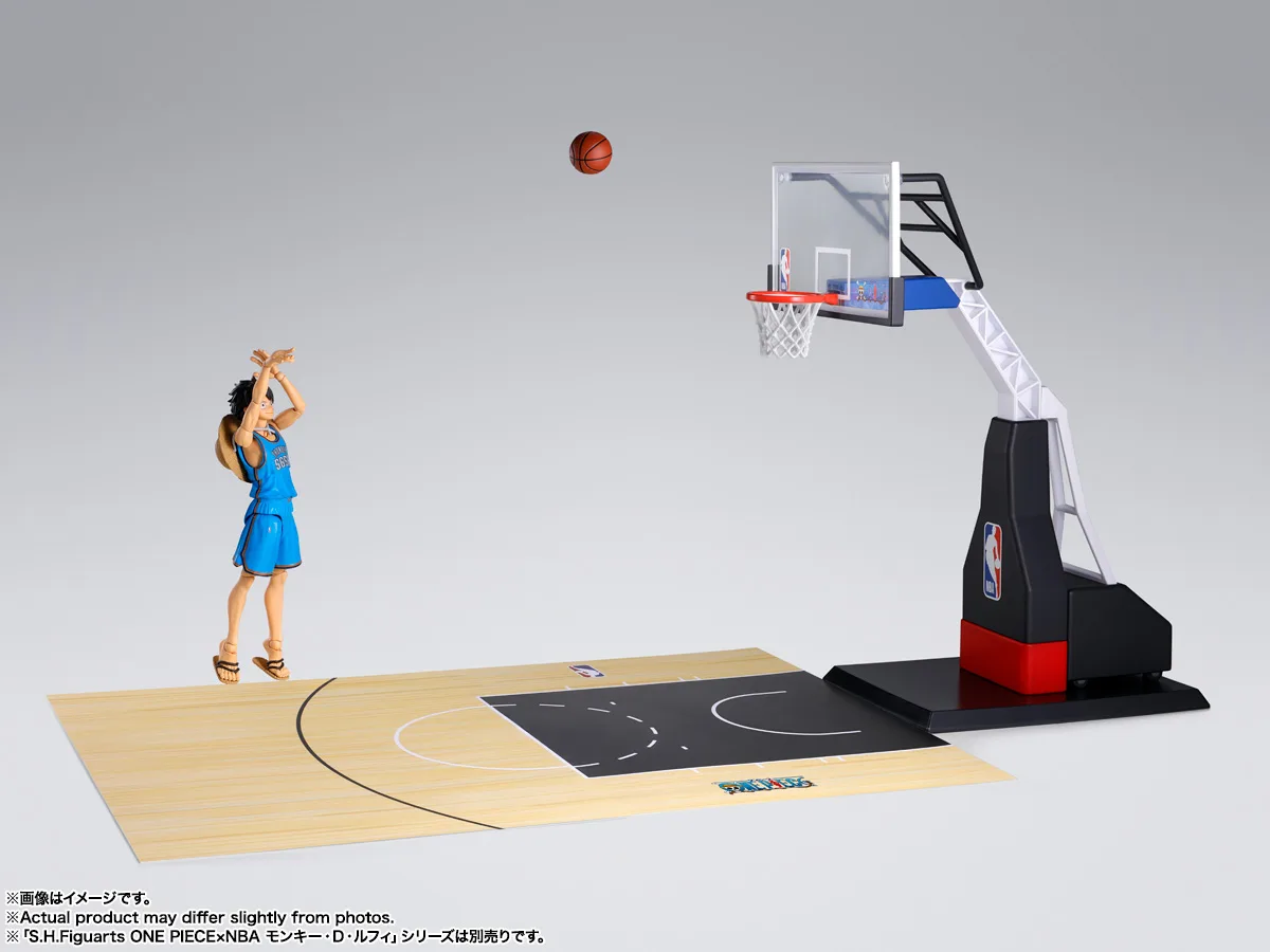 S.H.Figuarts《航海王》× NBA 聯名籃球架組正式發售！28.5公分熱血球場配件開箱準備 細節特寫
