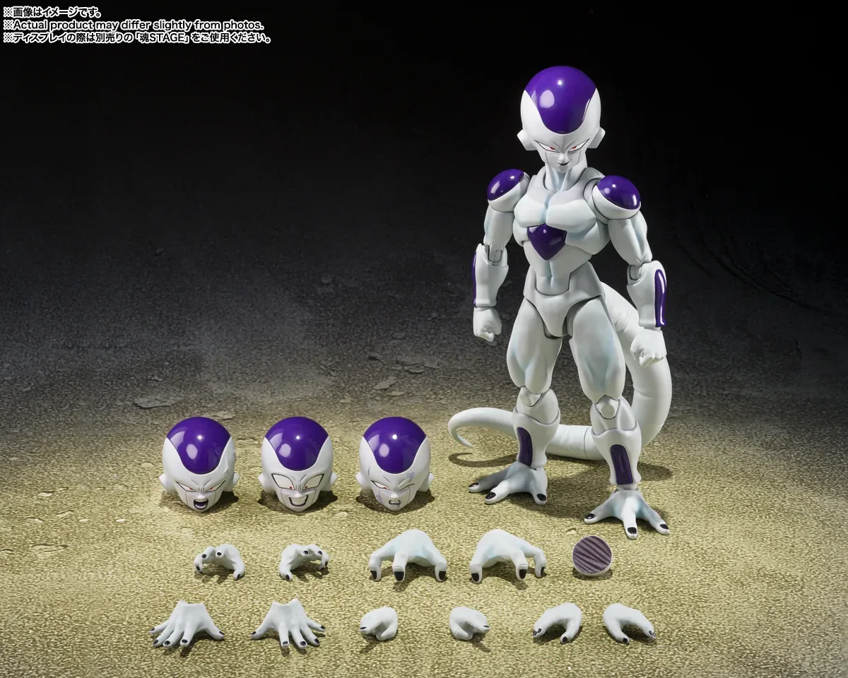 宇宙帝王新規造形登場!S.H.Figuarts《七龍珠Z》弗力札 第四形態〈深不可測宇宙第一的力量〉可動公仔預購開跑 細節特寫