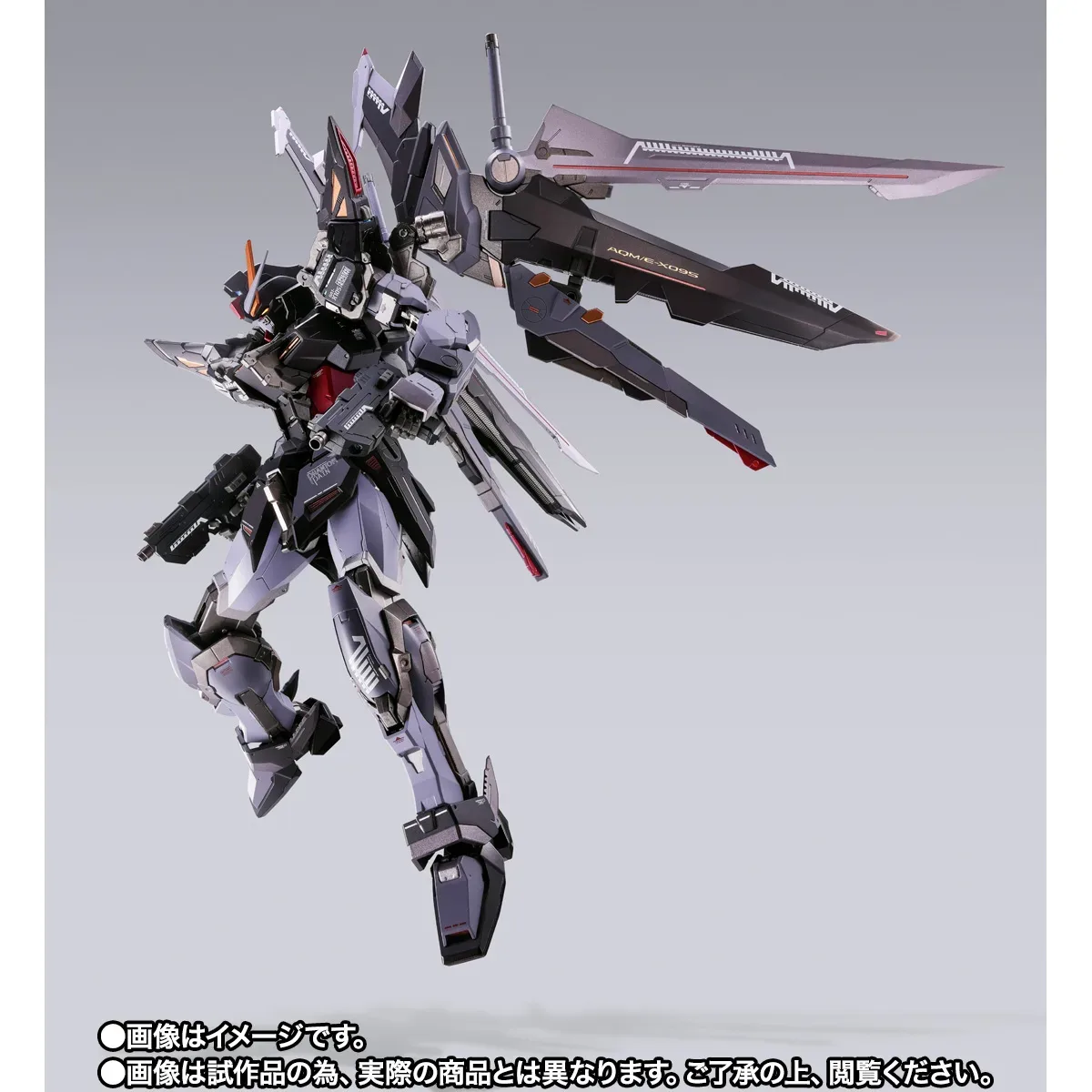 METAL BUILD《機動戰士鋼彈SEED C.E.73 -STARGAZER-》漆黑攻擊鋼彈 20 週年紀念配色合金可動模型登場 細節特寫