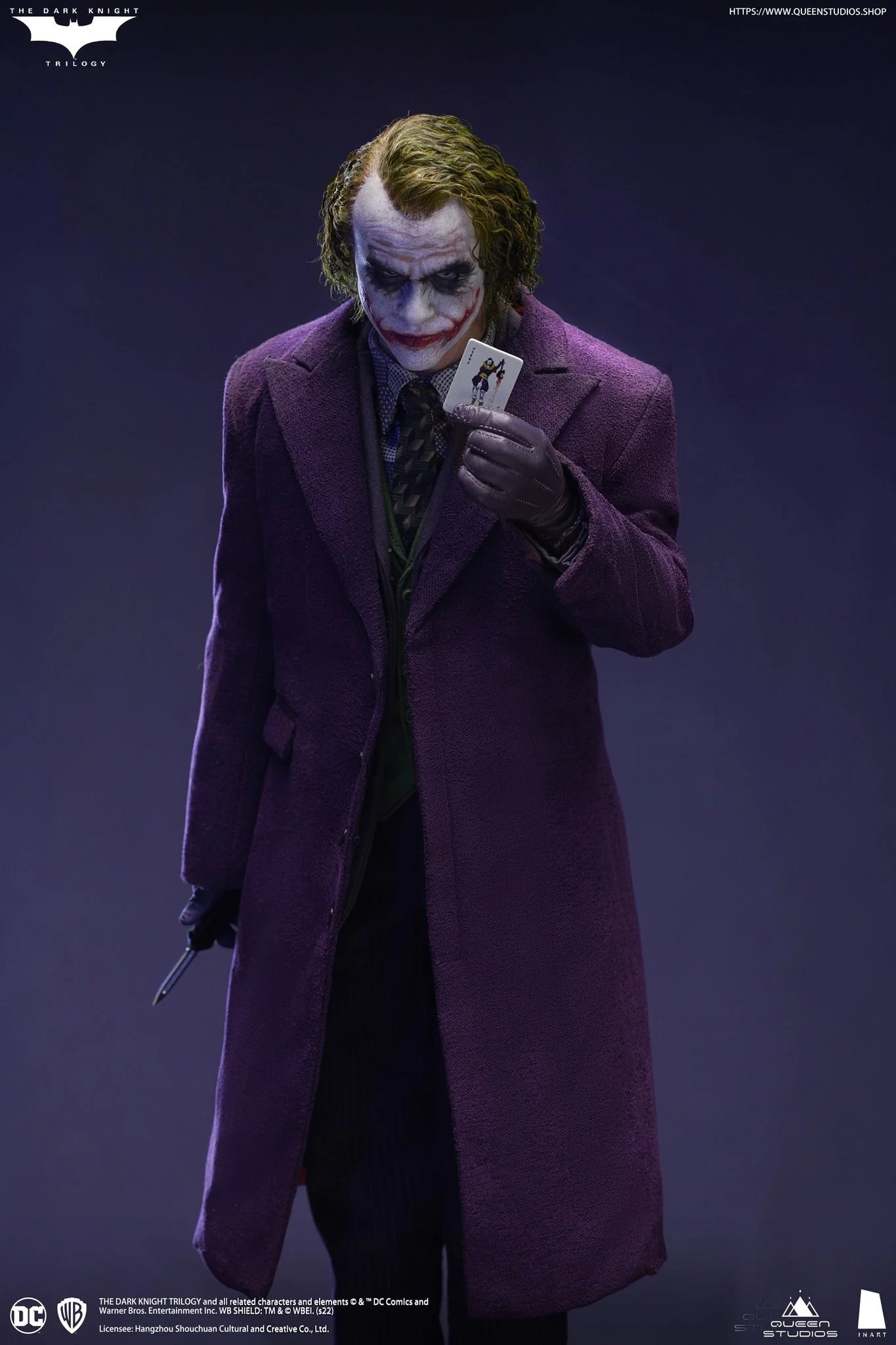 INART《蝙蝠俠：黑暗騎士》希斯·萊傑 小丑（The Joker）1/6 收藏級可動人偶（高級植髮版） 細節展示 (3)