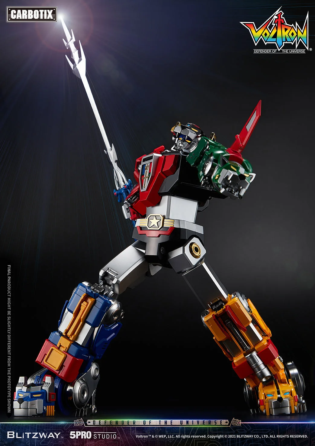 Blitzway CARBOTIX 百獸王 Voltron 五獅合體細節展示 (1)