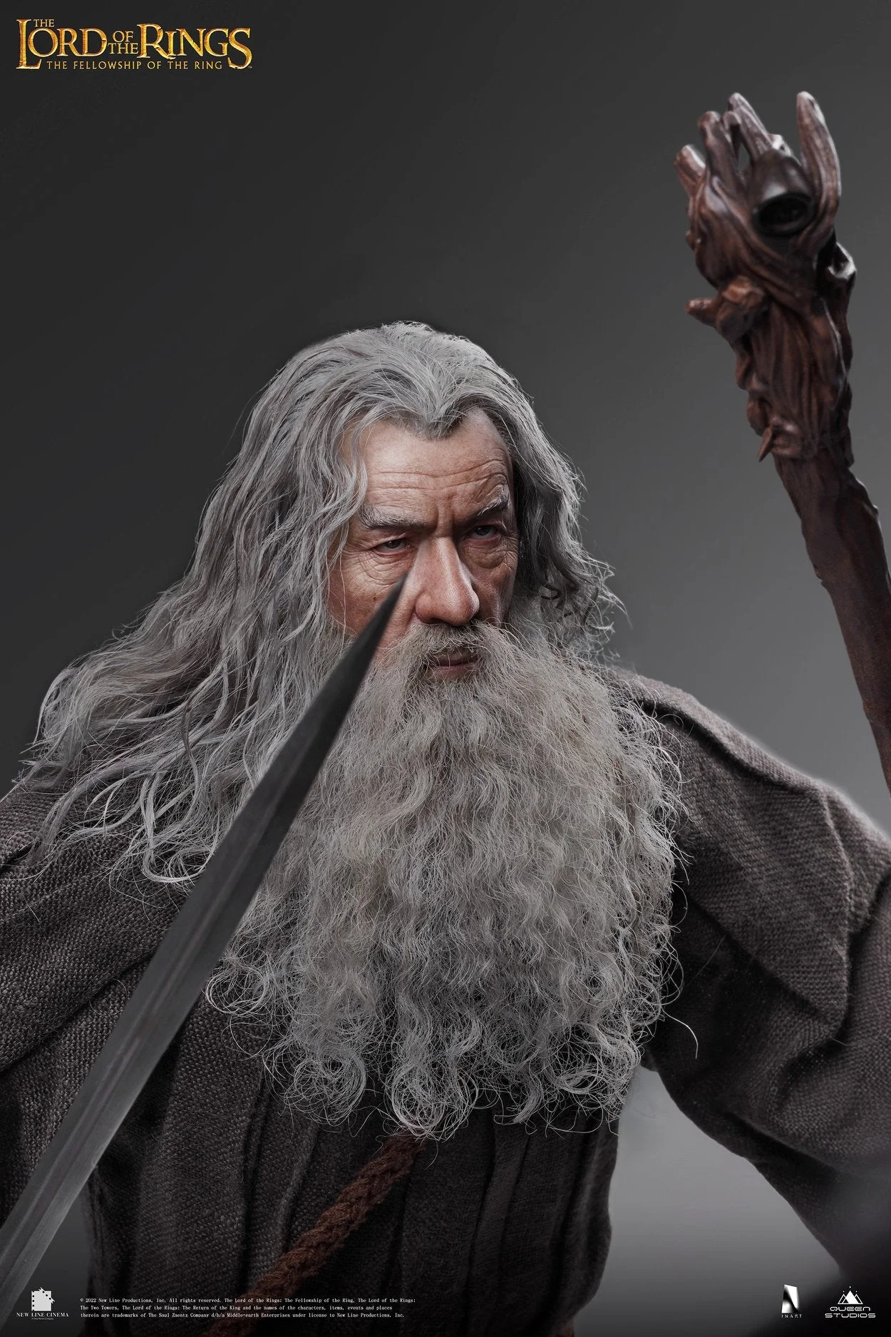 INART《魔戒:首部曲》灰袍甘道夫(Gandalf the Grey)1/6 收藏級可動人偶 細節展示 (4)