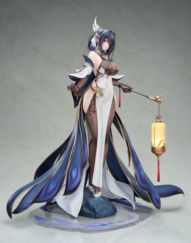 APEX-TOYS《碧藍航線》鎮海・奇響華殿 1/7 比例公仔(含屏風茶室地台):旗艦工藝完全評測 細節特寫