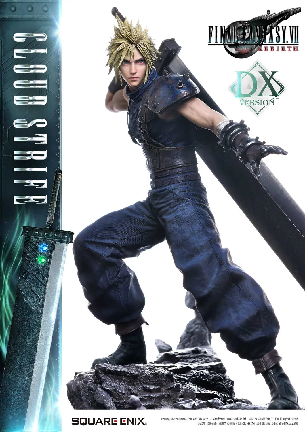 SQUARE ENIX MASTERLINE《Final Fantasy VII Rebirth》克勞德·史特萊夫 1/4 豪華旗艦雕像 細節展示 (3)