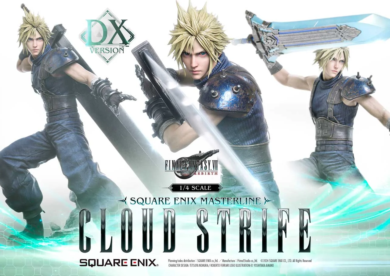 SQUARE ENIX MASTERLINE《Final Fantasy VII Rebirth》克勞德·史特萊夫 1/4 豪華旗艦雕像 細節展示 (1)