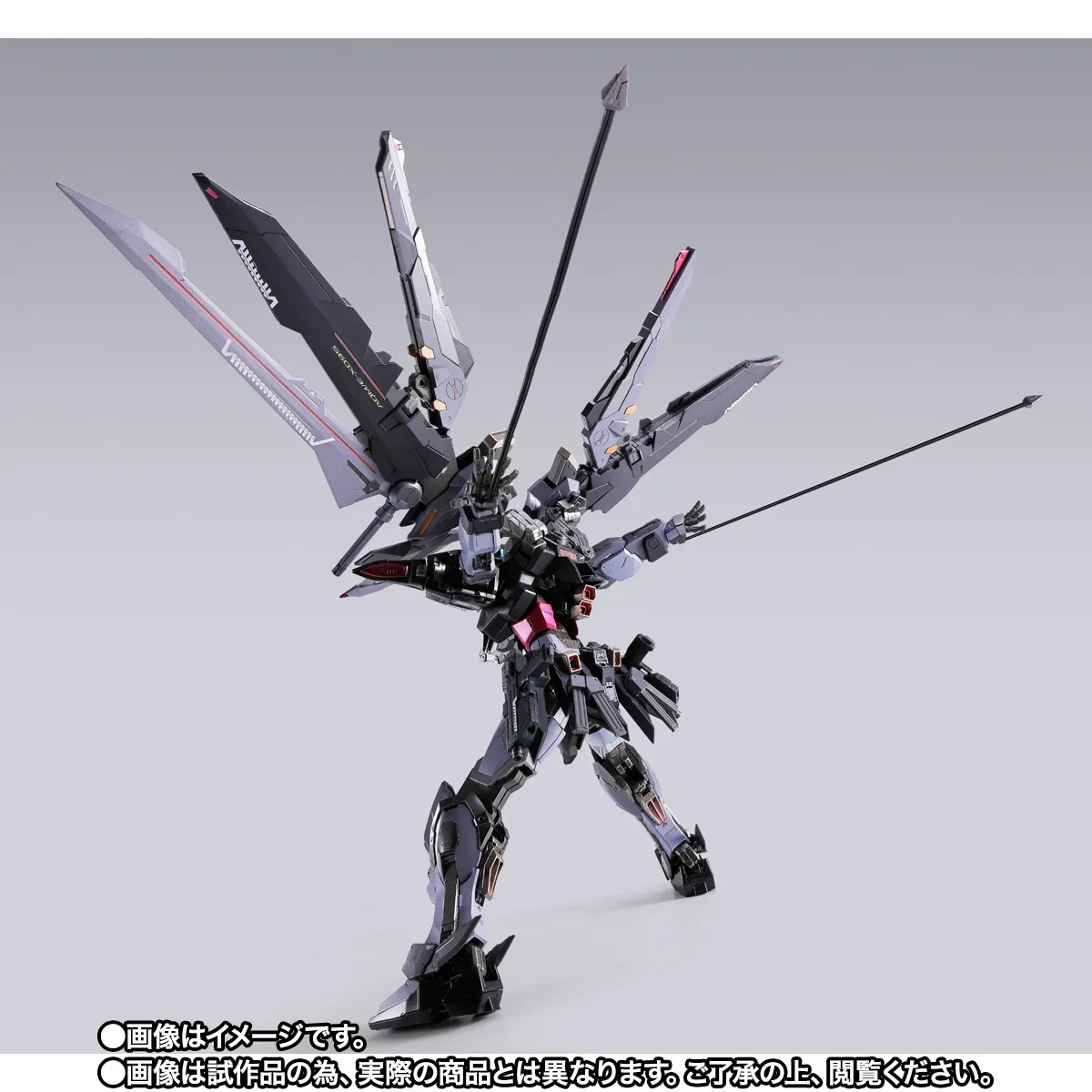 METAL BUILD《機動戰士鋼彈SEED C.E.73 -STARGAZER-》漆黑攻擊鋼彈 20 週年紀念配色合金可動模型登場 細節特寫