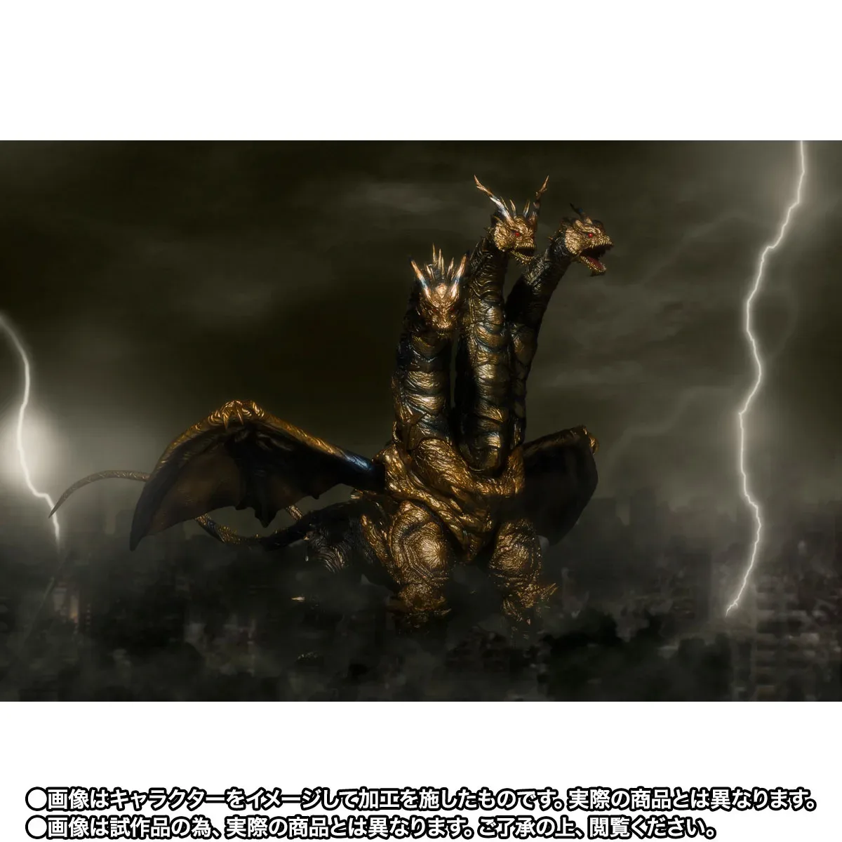 終極強敵降臨！S.H.MonsterArts《哥吉拉最後戰役》凱薩基多拉登場，壓倒性魄力巨軀重現 細節特寫