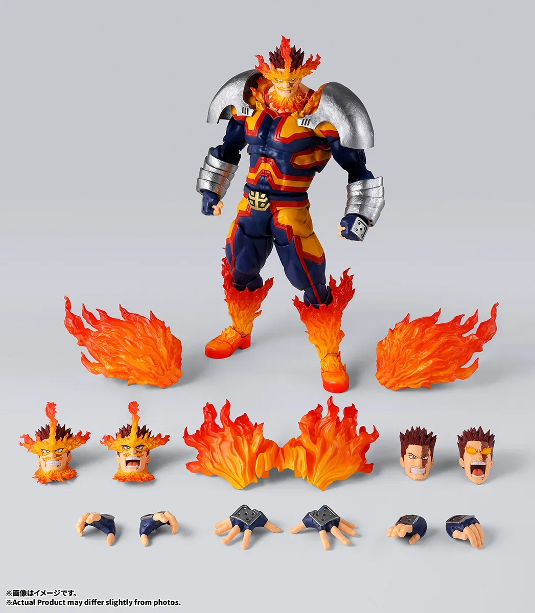 《我的英雄學院》No.1 英雄霸氣降臨!萬代 S.H.Figuarts「奮進人」可動公仔 魁梧體魄與燃燒特效震撼登場 細節特寫
