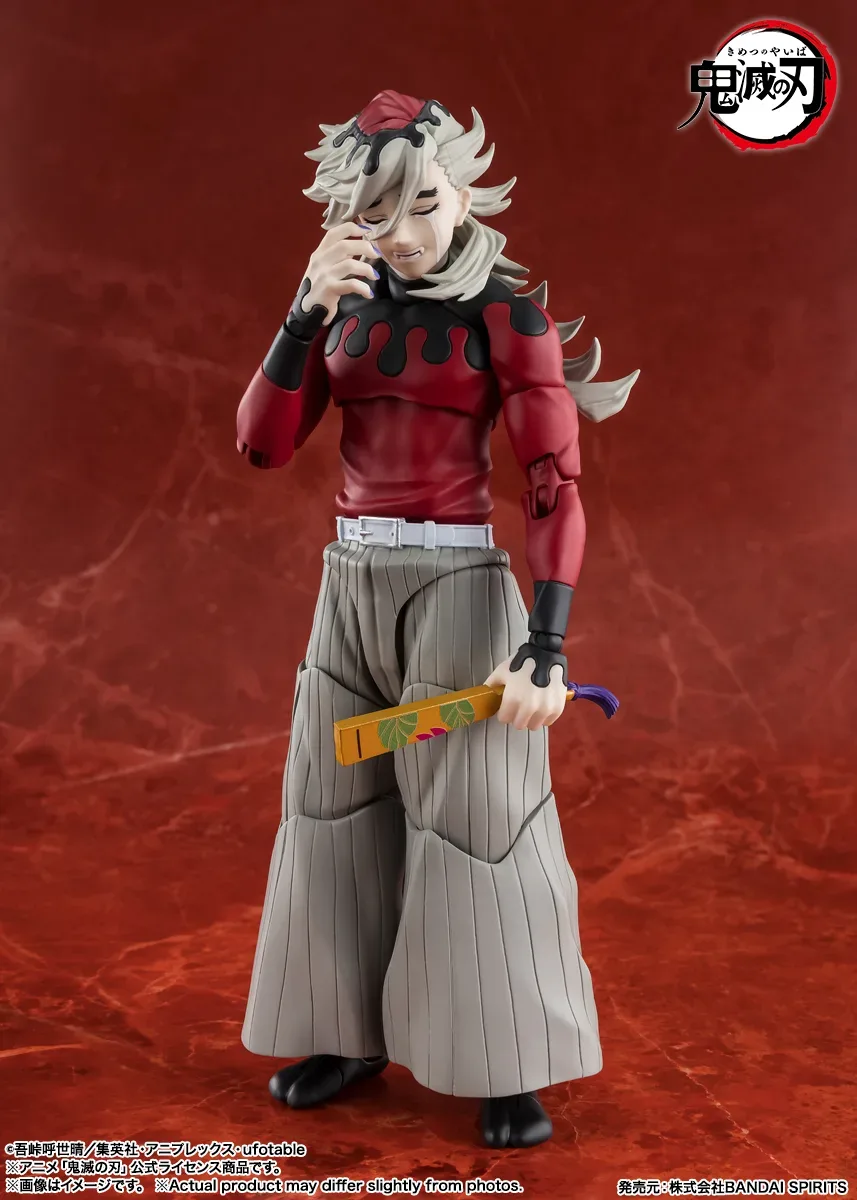 S.H.Figuarts《鬼滅之刃》上弦之貳「童磨」可動公仔登場 招牌金扇與狂妄笑顏極致重現 細節特寫