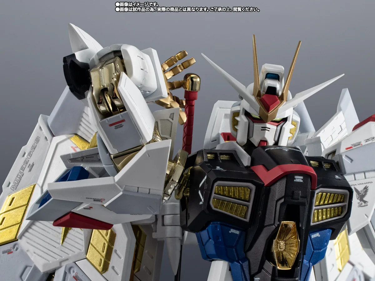 BANDAI SPIRITS《機動戰士鋼彈SEED FREEDOM》超合金 全能攻擊自由鋼彈 合金完成品:旗艦工藝完全評測 細節特寫