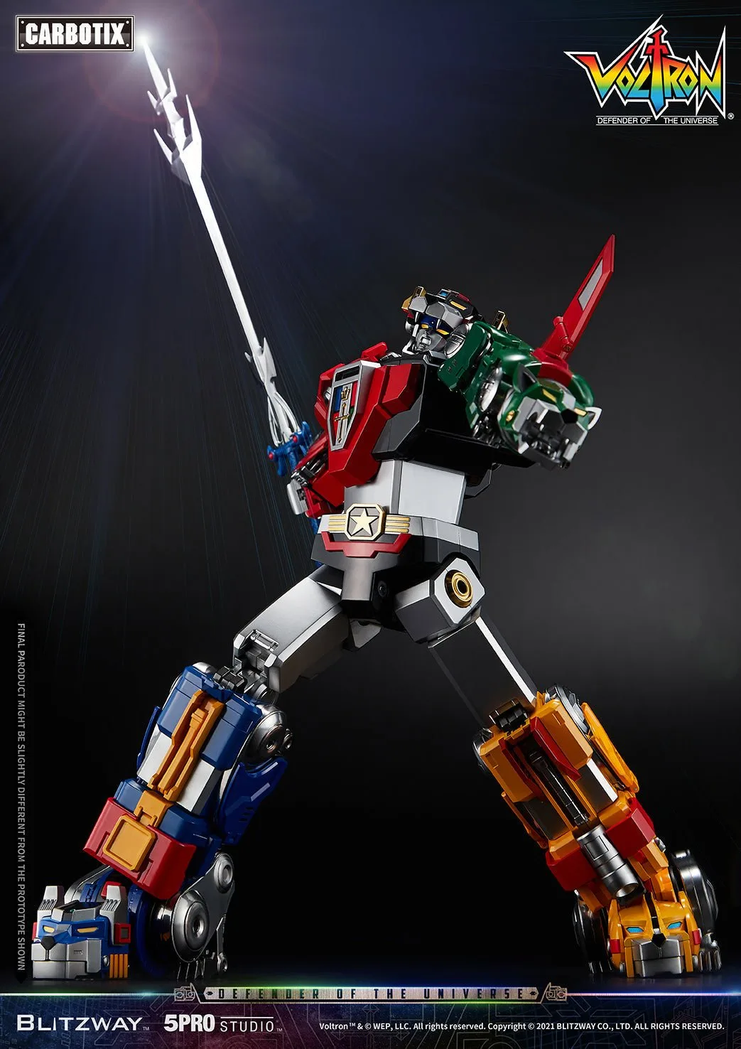 Blitzway CARBOTIX《百獸王 / 聖戰士》(Voltron)合金五獅合體旗艦:旗艦工藝完全評測