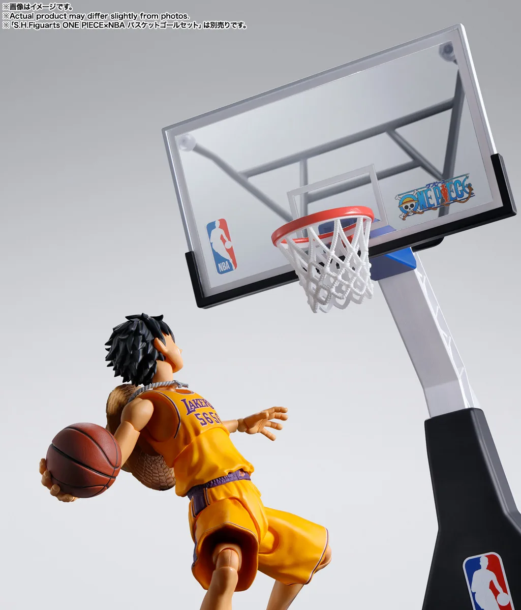 S.H.Figuarts《航海王》× NBA 聯名「蒙其・D・魯夫 湖人隊版」可動公仔正式發售！紫金戰袍熱血登場 細節特寫