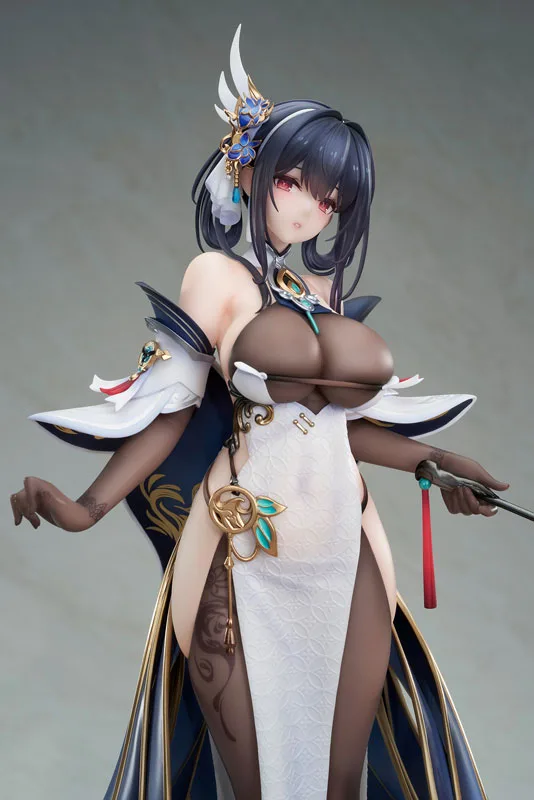 APEX-TOYS《碧藍航線》鎮海・奇響華殿 1/7 比例公仔(含屏風茶室地台):旗艦工藝完全評測 細節特寫